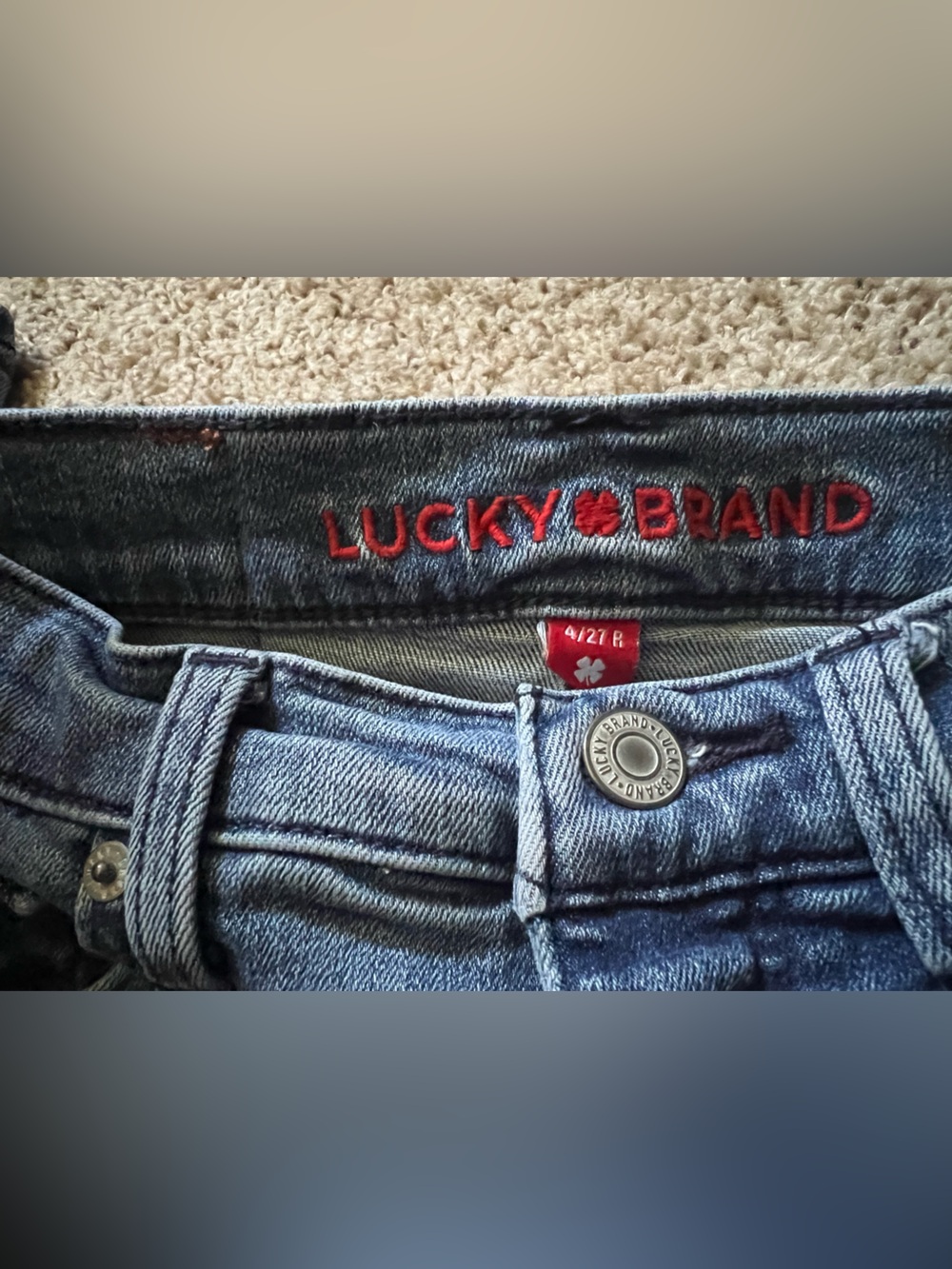 Lucky Brand “Stevie High Rise Flare” Stretch Women’s Jeans Size 4 Fitted - Picture 6 of 12